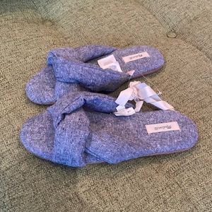 Madewell Chambray Slippers